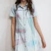 Bedrucktes Jeans-Kleid