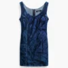 Bedrucktes Jeans-Kleid Bedrucktes Jeans-Kleid
