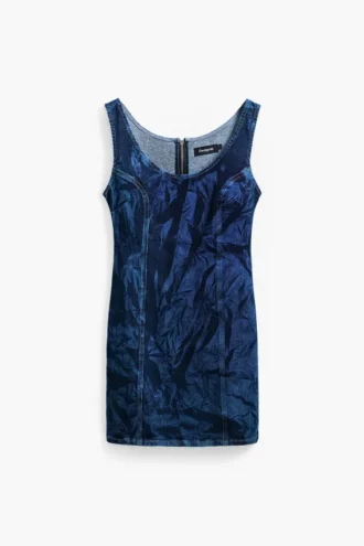 Bedrucktes Jeans-Kleid