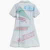 Bedrucktes Jeans-Kleid