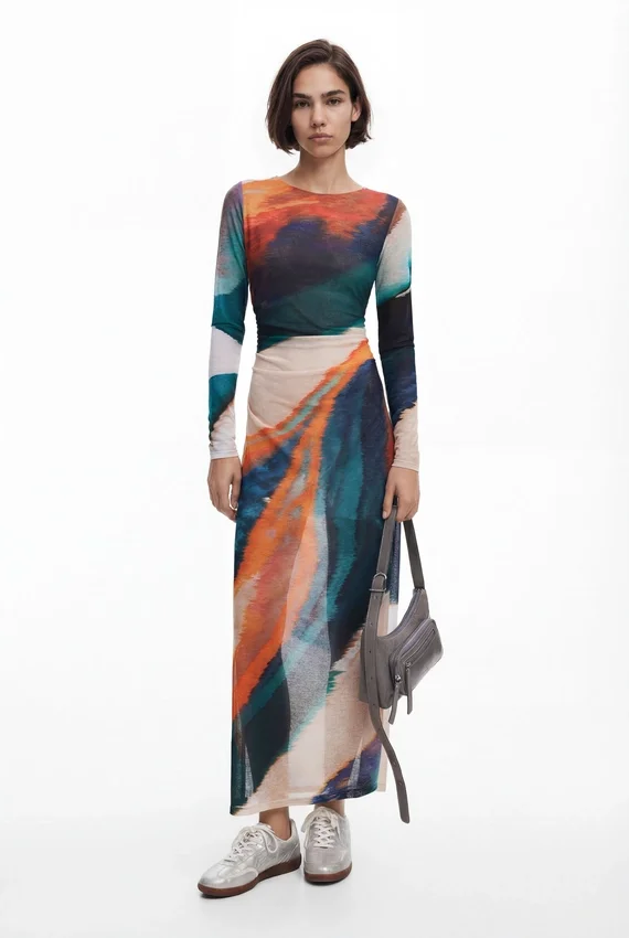 Bedrucktes Kleid Bedrucktes Kleid