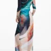 Bedrucktes Kleid Bedrucktes Kleid