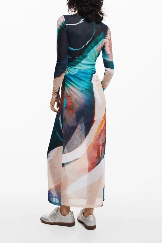 Bedrucktes Kleid Bedrucktes Kleid