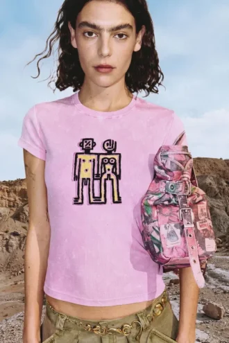 Bedrucktes Kurzarm-T-Shirt