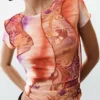 Bedrucktes Kurzarm-T-Shirt Bedrucktes Kurzarm-T-Shirt