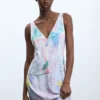Bedrucktes Langarm-Kleid Bedrucktes Langarm-Kleid