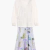 Bedrucktes Langarm-Kleid Bedrucktes Langarm-Kleid