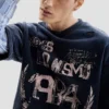 Bedrucktes Langarm-Sweatshirt Bedrucktes Langarm-Sweatshirt