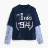 Bedrucktes Langarm-Sweatshirt Bedrucktes Langarm-Sweatshirt