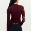 Bedrucktes Langarm-T-Shirt Bedrucktes Langarm-T-Shirt