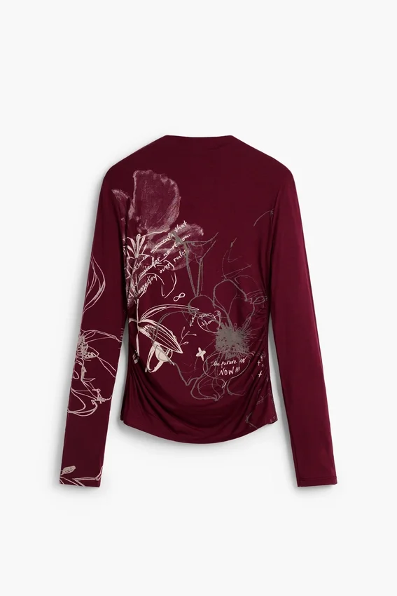 Bedrucktes Langarm-T-Shirt Bedrucktes Langarm-T-Shirt