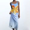 Bedrucktes langes Kleid Bedrucktes langes Kleid