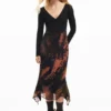 Bedrucktes langes Kleid Bedrucktes langes Kleid