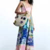 Bedrucktes langes Kleid Bedrucktes langes Kleid