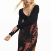 Bedrucktes langes Kleid Bedrucktes langes Kleid
