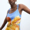 Bedrucktes langes Kleid Bedrucktes langes Kleid
