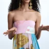 Bedrucktes langes Kleid Bedrucktes langes Kleid
