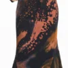 Bedrucktes langes Kleid Bedrucktes langes Kleid