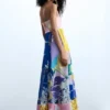 Bedrucktes langes Kleid Bedrucktes langes Kleid