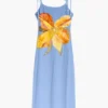 Bedrucktes langes Kleid Bedrucktes langes Kleid