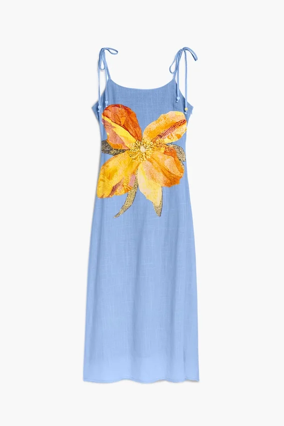Bedrucktes langes Kleid Bedrucktes langes Kleid