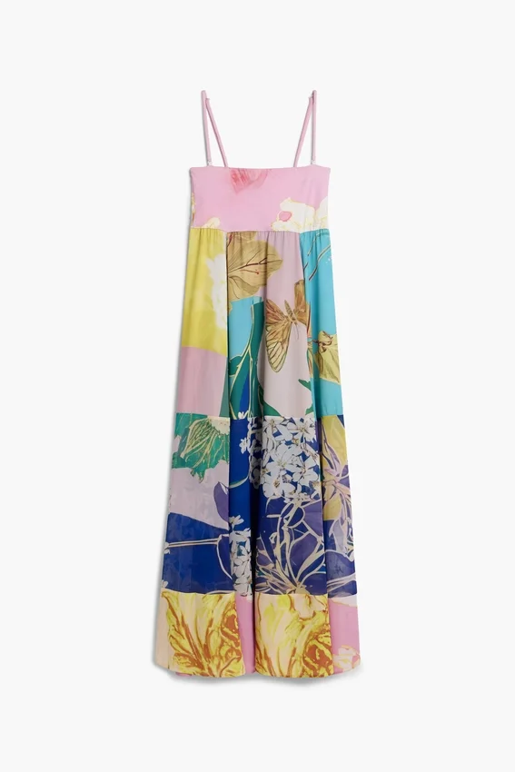 Bedrucktes langes Kleid Bedrucktes langes Kleid
