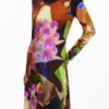 Bedrucktes Midikleid von M. Christian Lacroix