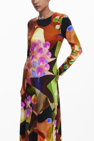 Bedrucktes Midikleid von M. Christian Lacroix