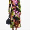Bedrucktes Midikleid von M. Christian Lacroix