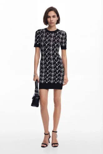 Bedrucktes Minikleid von M. Christian Lacroix