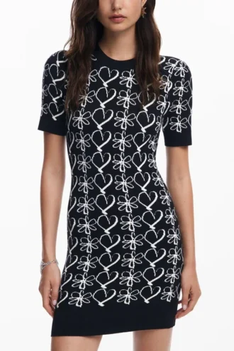 Bedrucktes Minikleid von M. Christian Lacroix