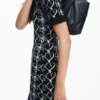 Bedrucktes Minikleid von M. Christian Lacroix