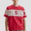 Bedrucktes Strick-T-Shirt