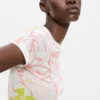 Bedrucktes Strick-T-Shirt