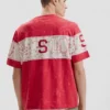 Bedrucktes Strick-T-Shirt