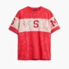 Bedrucktes Strick-T-Shirt