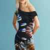 Bedrucktes Strickkleid von M. C. Lacroix