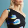 Bedrucktes Strickkleid von M. C. Lacroix