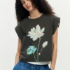 Bedrucktes T-Shirt aus 100 % Baumwolle