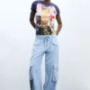 Bedrucktes T-Shirt aus 100 % Baumwolle