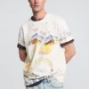 Bedrucktes T-Shirt mit Motiven