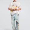 Bedrucktes T-Shirt mit Motiven