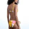 Bedrucktes Triangel-Bikini-Oberteil