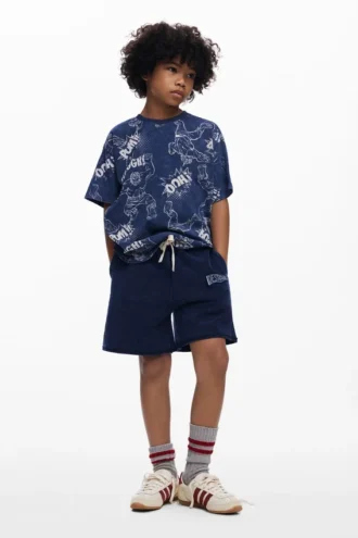 Bermudas mit gesticktem Logo