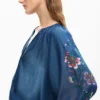 Bestickte Ballonbluse Bestickte Ballonbluse