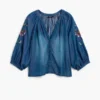 Bestickte Ballonbluse Bestickte Ballonbluse