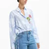 Bestickte Culotte-Jeans Bestickte Culotte-Jeans