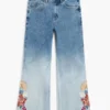 Bestickte Culotte-Jeans Bestickte Culotte-Jeans