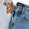 Bestickte Culotte-Jeans Bestickte Culotte-Jeans
