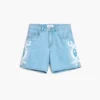Bestickte Denim-Bermudas Bestickte Denim-Bermudas